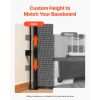 Retractable Baby Gate, Extends to 56.3 inch Wide, 31.3 inch Tall, with Security Lock, Easy to Use, Walk Through Without Tripping